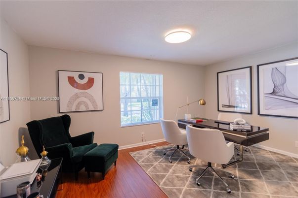 Home Office, Interior, Wood Texture Flooring