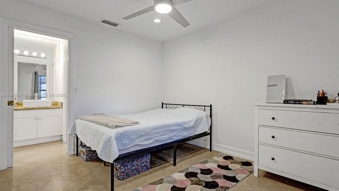 Bedroom, Interior, Recessed Lighting