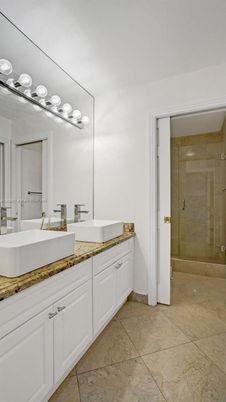 Bathroom, Dual Sink Vanities, Glass Shower, Interior