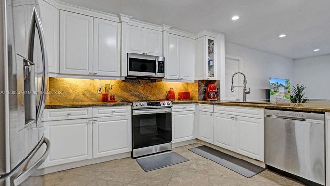 Interior, Kitchen, Recessed Lighting, Stainless Steel Appliances