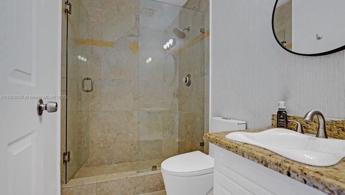 Bathroom, Glass Shower, Interior