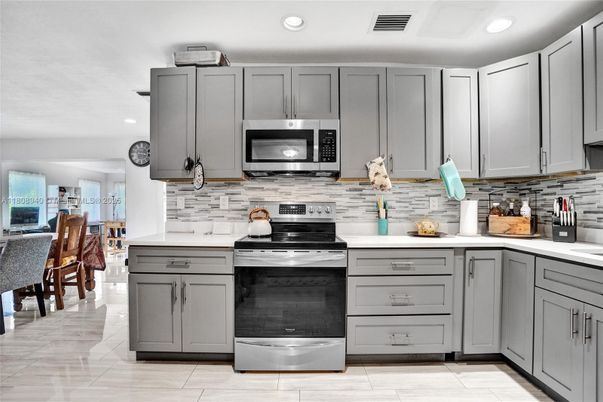 Interior, Kitchen, Recessed Lighting, Stainless Steel Appliances