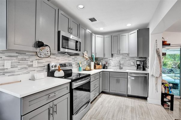 Interior, Kitchen, Recessed Lighting, Stainless Steel Appliances