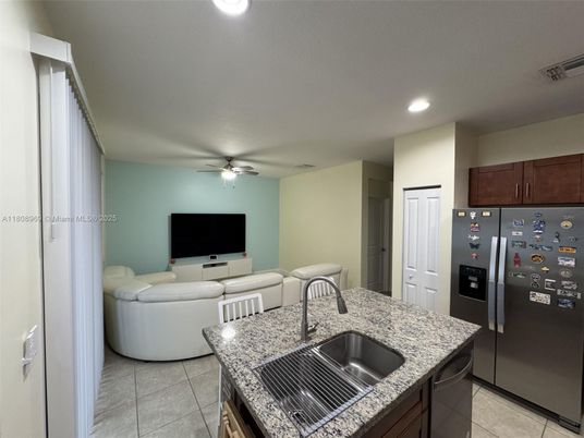 Interior, Kitchen, Living room, Recessed Lighting