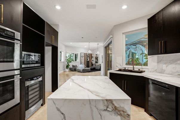 Interior, Kitchen, Pendant Lights, Recessed Lighting, Stainless Steel Appliances