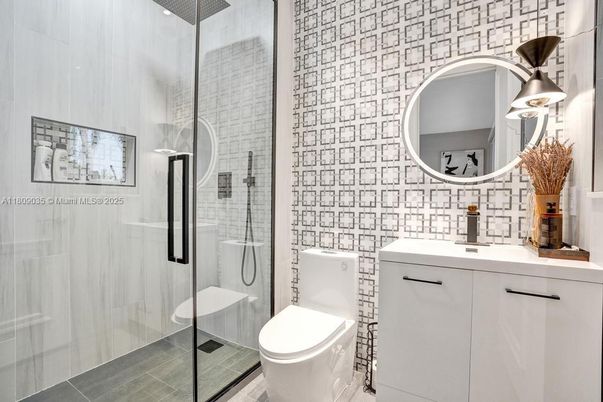 Bathroom, Glass Shower, Interior