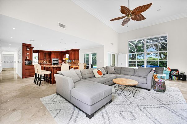 Dining room, Interior, Kitchen, Living room, Recessed Lighting, Stainless Steel Appliances