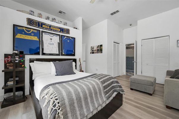 Bedroom, Interior, Wood Texture Flooring