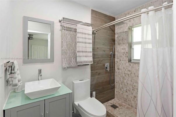 Bathroom, Interior, Wooden Walls