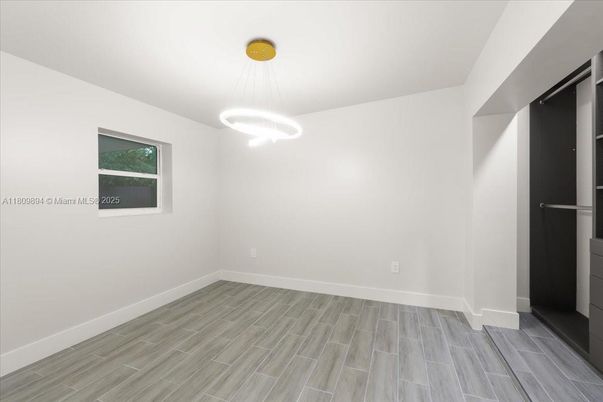 Empty room, Interior, Pendant Lights, Wood Texture Flooring