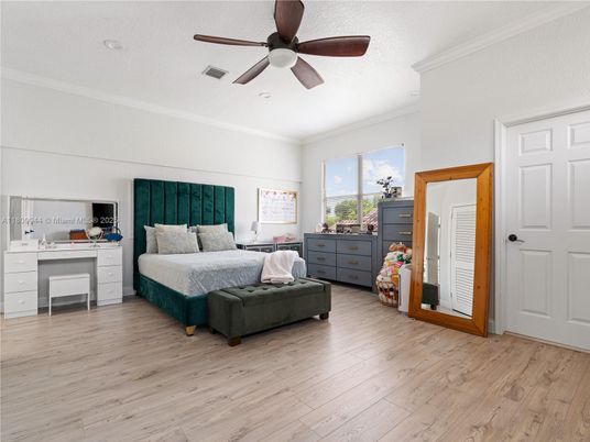 Bedroom, Interior, Wood Texture Flooring