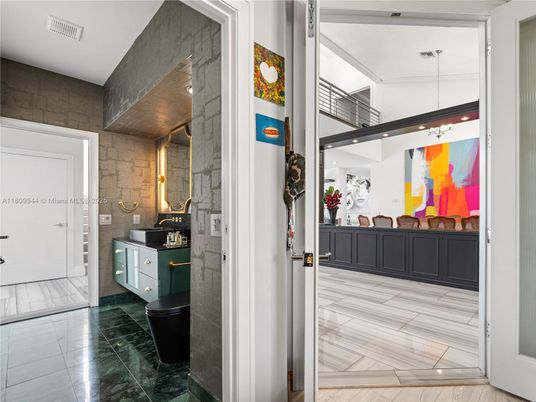 Interior, Marble, Pendant Lights