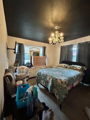 Bedroom, Chandelier, Interior