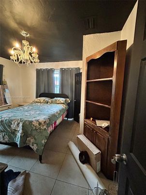 Bedroom, Chandelier, Interior