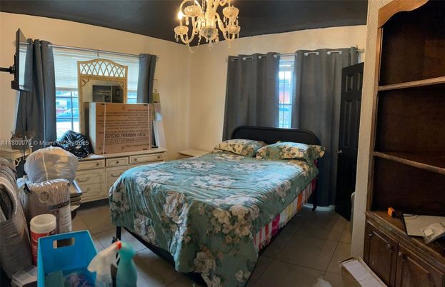 Bedroom, Chandelier, Interior