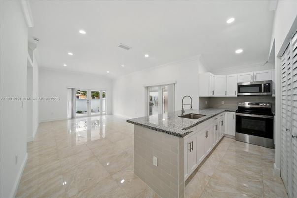 Interior, Kitchen, Recessed Lighting, Stainless Steel Appliances