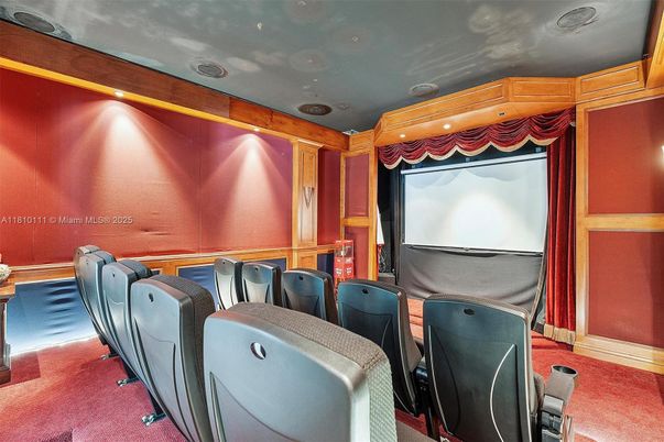 Home Theatre Room, Interior, Projection Screen, Recessed Lighting, Theatre Room