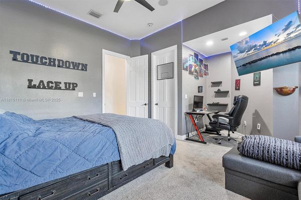 Bedroom, Home Office, Interior, Recessed Lighting