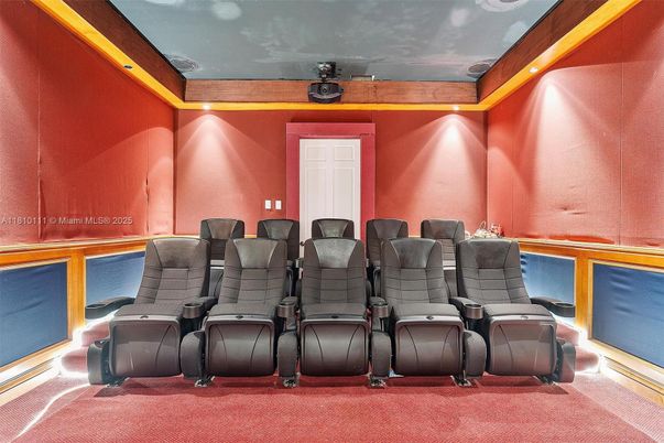 Home Theatre Room, Interior, Recessed Lighting, Theatre Room