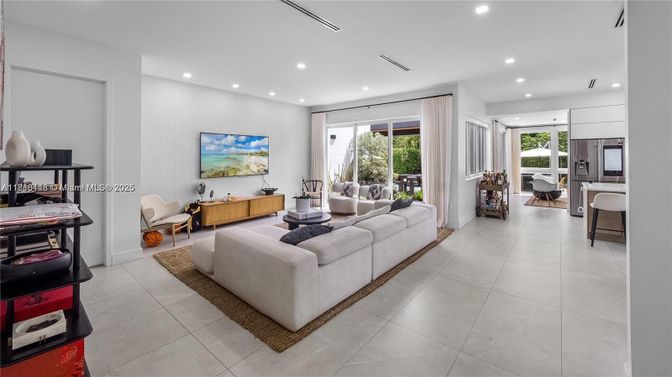 Interior, Living room, Recessed Lighting