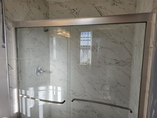 Bathroom, Glass Shower, Interior, Marble Walls