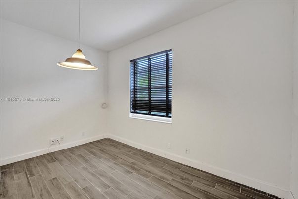 Empty room, Interior, Pendant Lights, Wood Texture Flooring