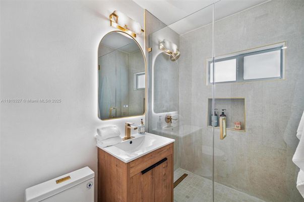 Bathroom, Glass Shower, Interior
