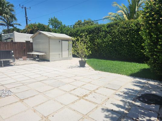 Backyard, Detached Garage, Exterior