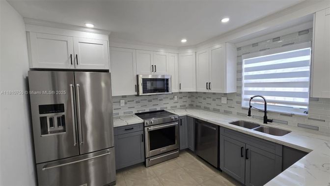 Interior, Kitchen, Recessed Lighting, Stainless Steel Appliances