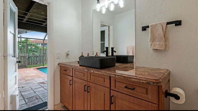 Bathroom, Dual Sink Vanities, Glass Shower, Interior