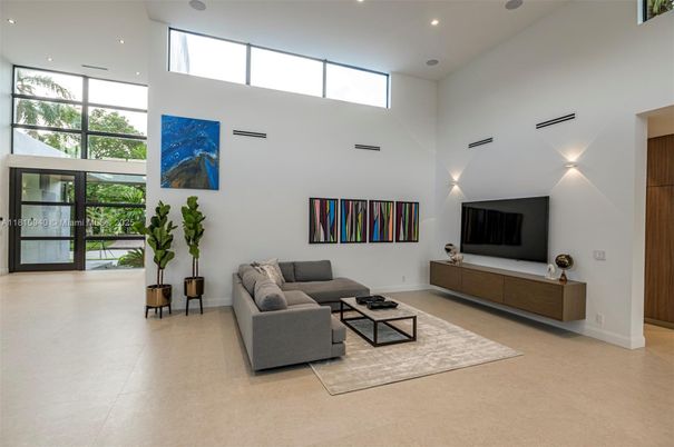 Interior, Living room, Recessed Lighting