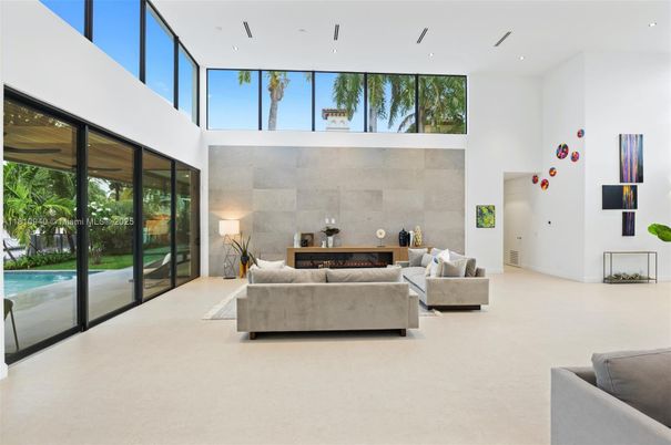 Fireplace, Interior, Living room, Recessed Lighting