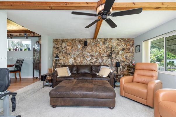 Interior, Living room, Stone Walls