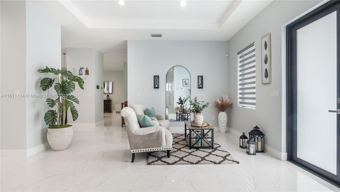 Interior, Living room, Marble, Recessed Lighting