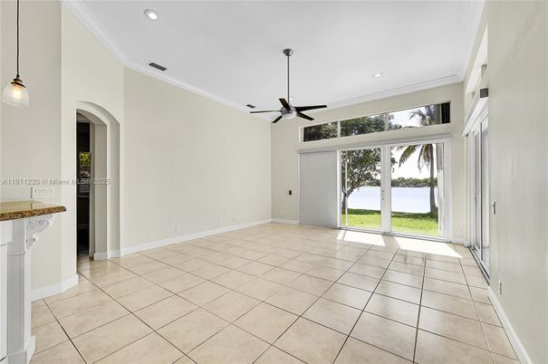 Empty room, Interior, Pendant Lights, Recessed Lighting, Water