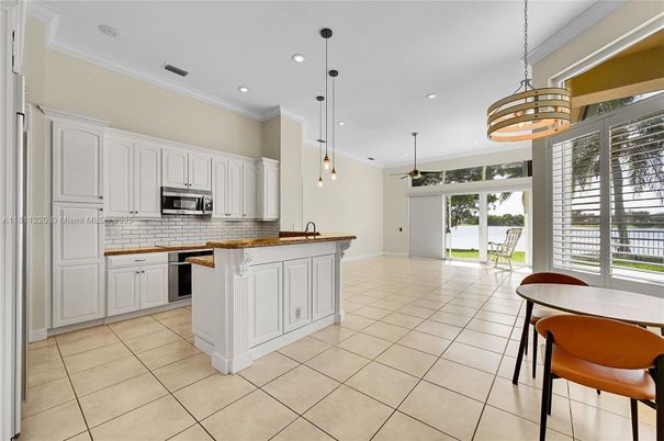 Interior, Kitchen, Pendant Lights, Recessed Lighting, Stainless Steel Appliances, Water