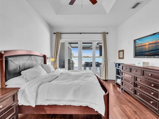Bedroom, Interior, Water, Wood Texture Flooring