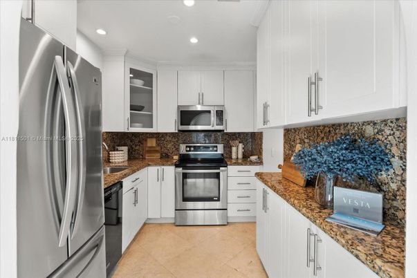 Interior, Kitchen, Recessed Lighting, Stainless Steel Appliances