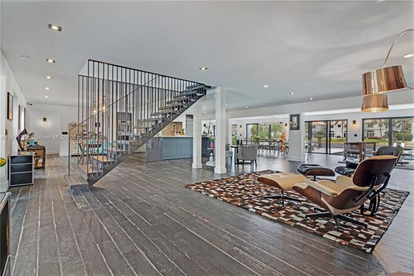 Interior, Pendant Lights, Recessed Lighting, Wood Texture Flooring