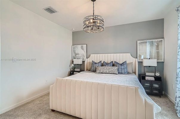 Bedroom, Interior, Pendant Lights