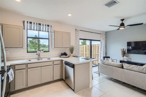 Interior, Kitchen, Living room, Recessed Lighting