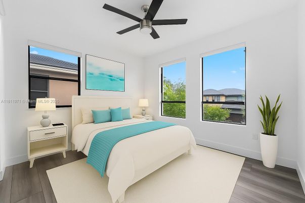 Bedroom, Interior, Wood Texture Flooring