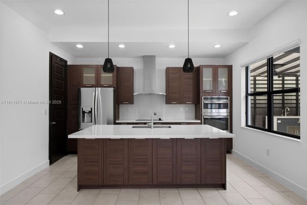 Interior, Kitchen, Pendant Lights, Recessed Lighting, Stainless Steel Appliances
