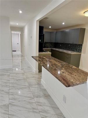 Interior, Kitchen, Marble, Recessed Lighting