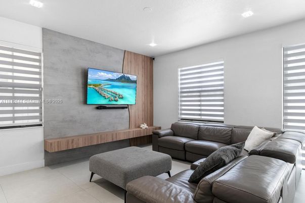 Interior, Living room, Recessed Lighting, Wooden Walls