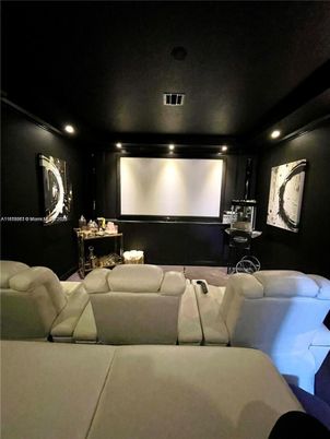 Interior, Projection Screen, Recessed Lighting, Theatre Room