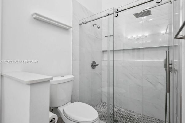 Bathroom, Glass Shower, Interior, Marble Walls