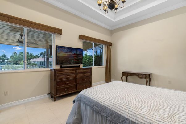 Bedroom, Chandelier, Interior