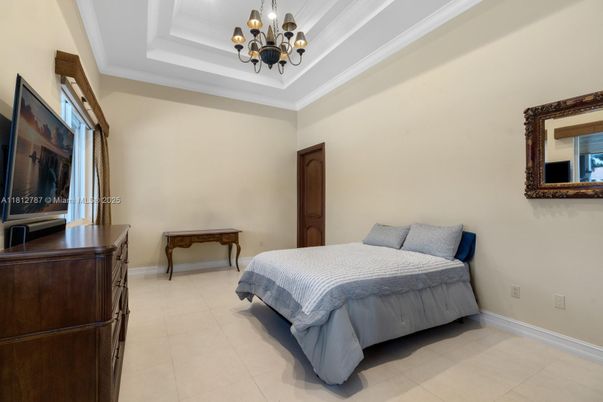 Bedroom, Chandelier, Interior