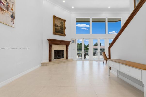 Empty room, Fireplace, Interior, Recessed Lighting